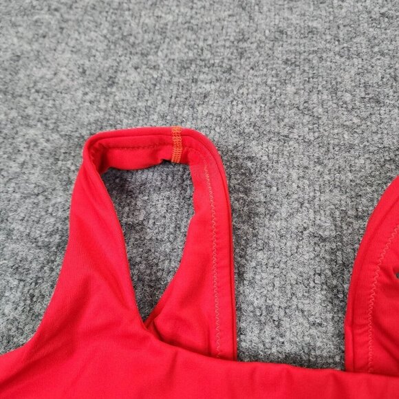 Aerie Coral Red Racaerback Sports Bra Removeable Cups Womens XL - Picture 3 of 9